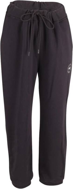 Stella Mccartney x Adidas Track Pants in Black Cotton jersey Zwart Dames
