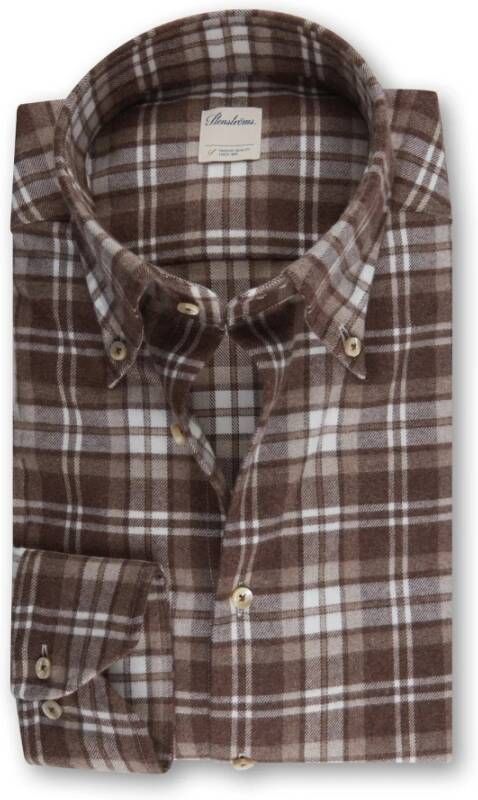 Stenströms Casual Shirts Bruin Heren