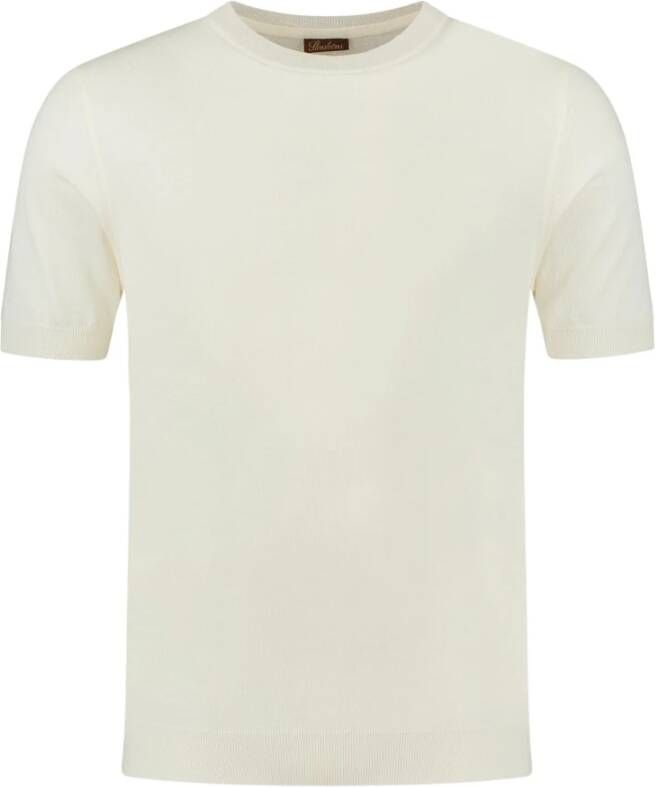 Stenströms Fijn Merino T-shirt Beige Heren