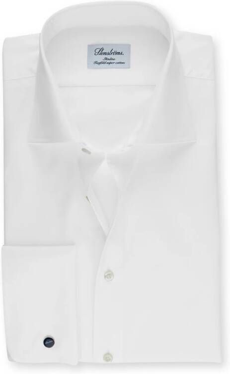 Stenströms Ingebouwd bodyshirt met Franse manchetten White Heren