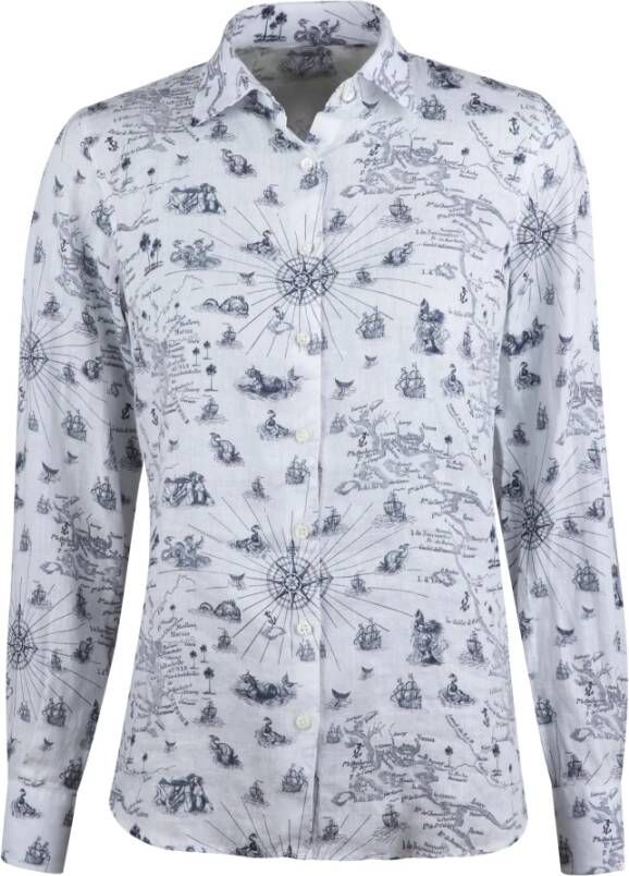 Stenströms Klassieke Linnen Blouse voor Vrouwen Wit Dames