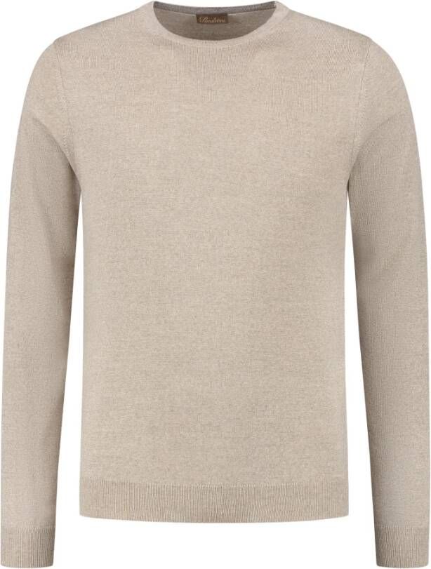 Stenströms Merino Wool Crew Neck Beige Heren