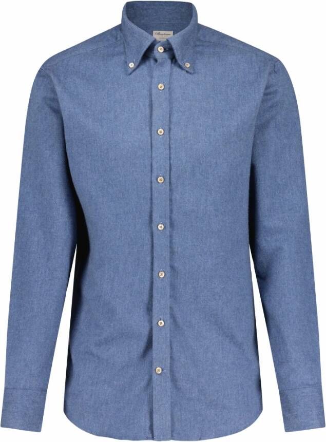 Stenströms Katoenen overhemd met button-down kraag Blue Heren