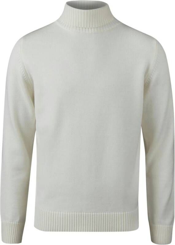 Stenströms Essentiële Ribgebreide Coltrui White Heren