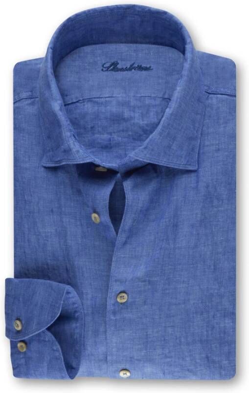 Stenströms Stenstroms shirt Fitted body Blauw Heren