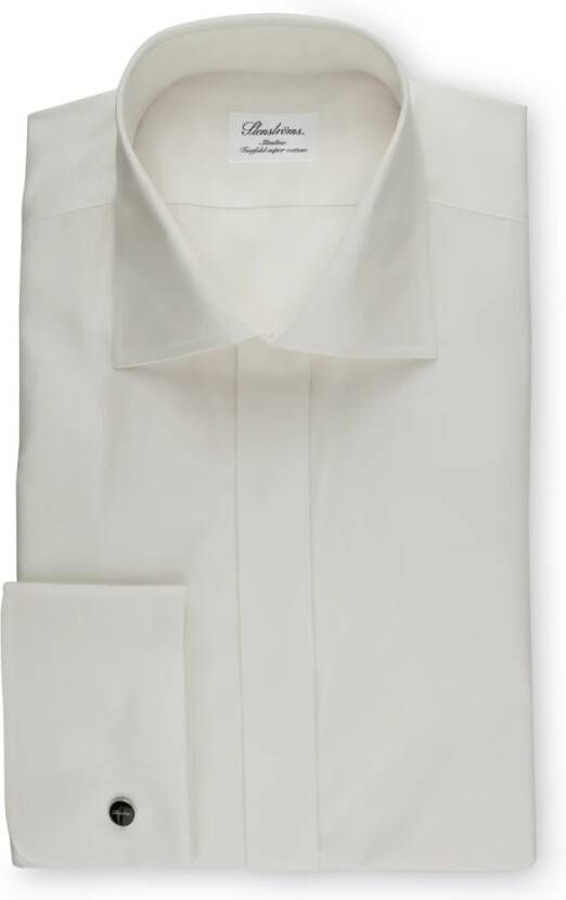 Stenströms Slim Line Off-White Avondshirt Beige Heren