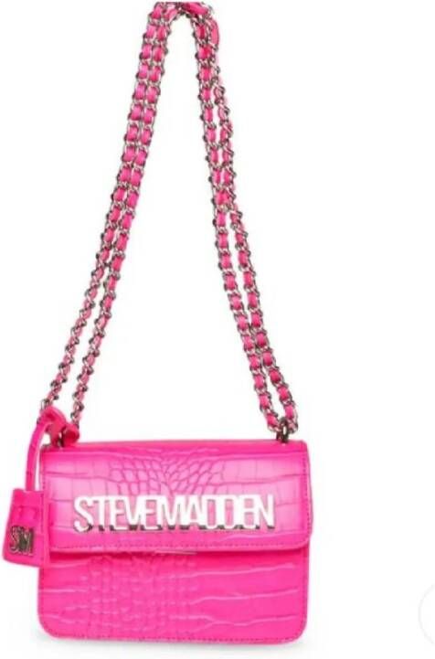 Steve Madden Fluo Pink Mini Cross Body Tas met Coco Print Roze Dames