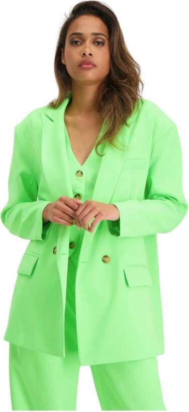 Steve Madden Isabella Dames Blazer Jas Groen Dames