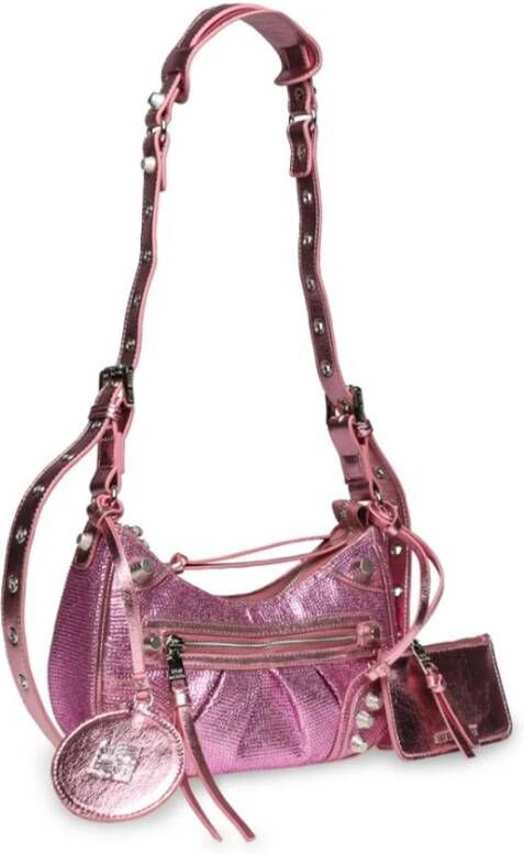 Steve Madden Bglow Metallic Synthetische Hobo Crossbody Tas Pink Dames