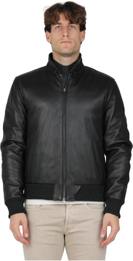 Stewart Grijze Wolk-Omega Lam Donsjas Black Heren