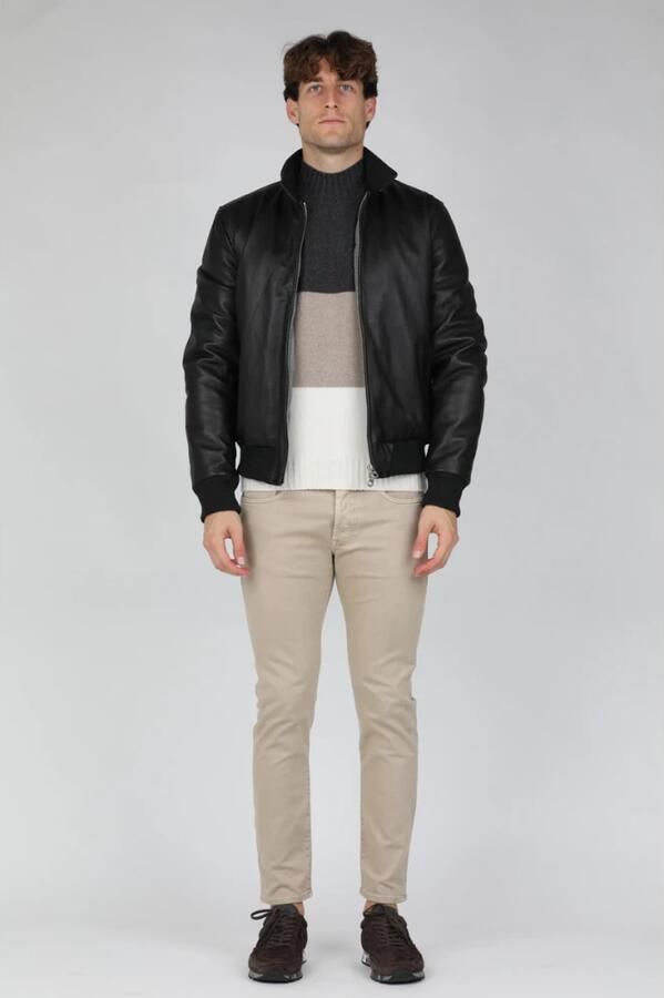 Stewart Grijze Wolk-Omega Lam Donsjas Black Heren - Foto 2
