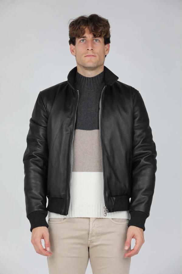 Stewart Grijze Wolk-Omega Lam Donsjas Black Heren - Foto 3