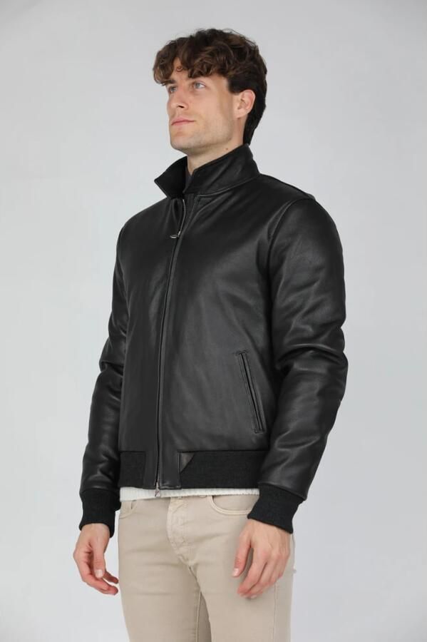 Stewart Grijze Wolk-Omega Lam Donsjas Black Heren - Foto 4