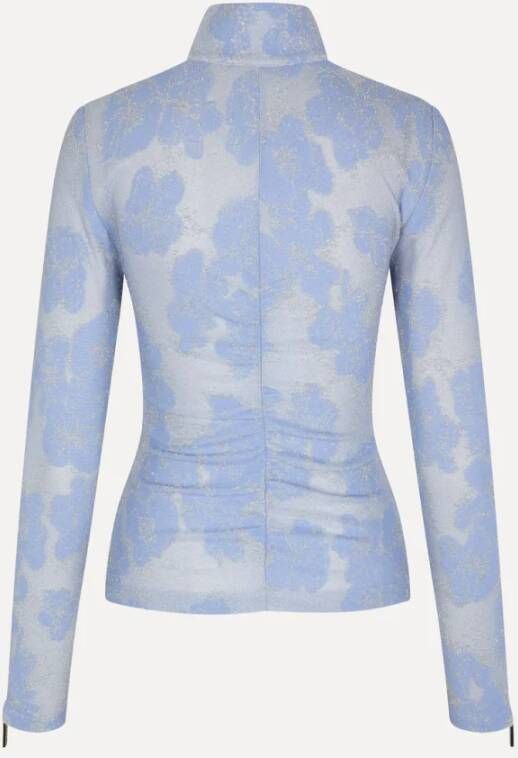 Stine Goya Valentine Top van Gerecycled Polyester Blauw Dames