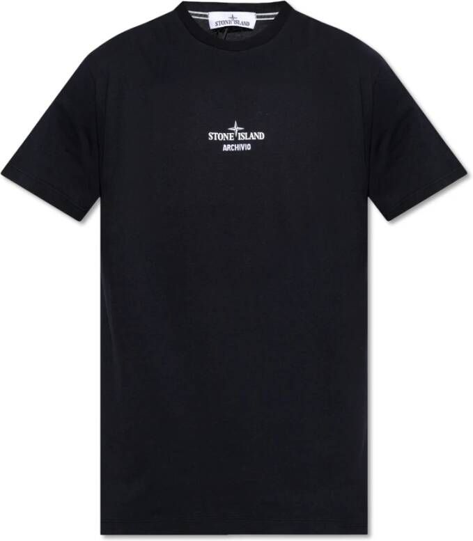 Stone Island Klassieke Collectie T-Shirts Black Heren