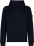 Stone Island Blauwe Trui met Capuchon en Kangoeroezak Blauw Heren - Thumbnail 1