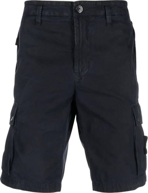 Stone Island Slanke zomershorts Blauw Heren