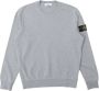 Stone Island Crewneck Sweater in Polvere Melange Grijs Heren - Thumbnail 1