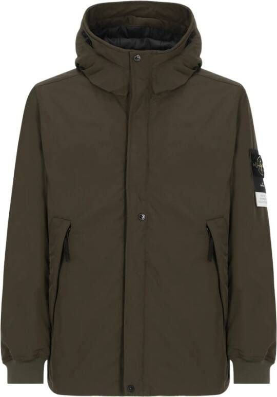 Stone Island Groene capuchonjas Groen Heren