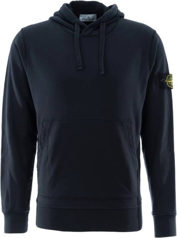 Stone Island Hoodie 64151 van katoen Blauw Blue Heren