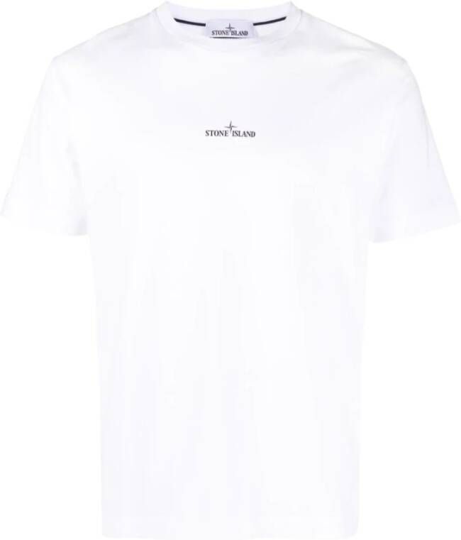 Stone Island Klassiek Heren T-Shirt V0001 Wit Heren