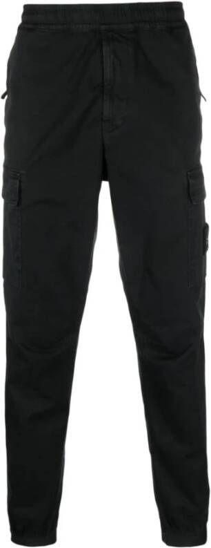 Stone Island Klassieke Tapered Broek Zwart Heren