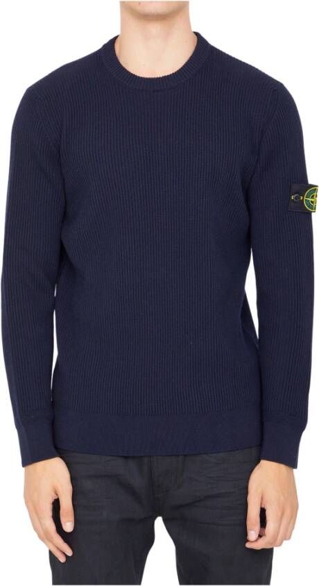 Stone Island Truien met ronde hals Blauw Heren