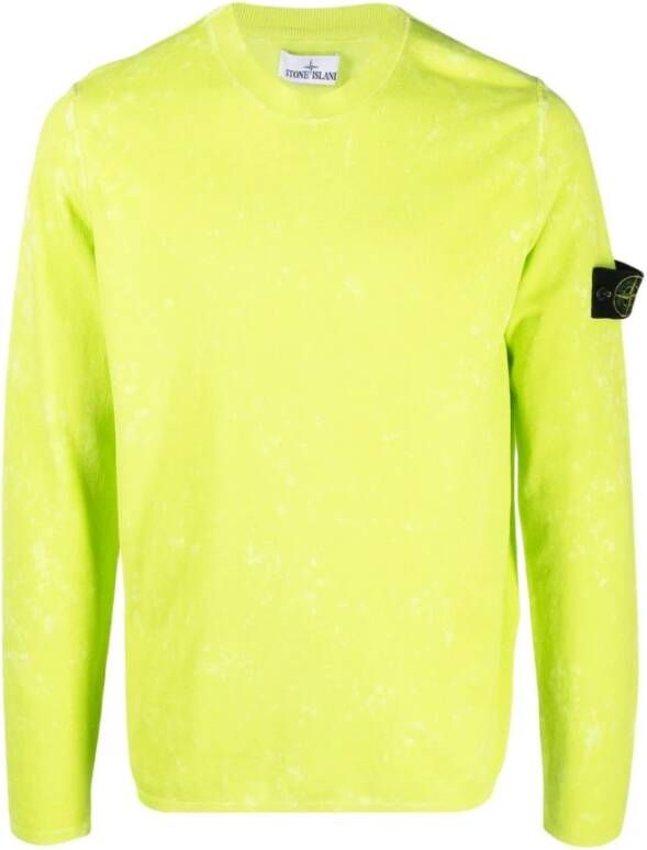 Stone Island Limone Crewneck Sweater Stijlvol en Comfortabel Geel Heren