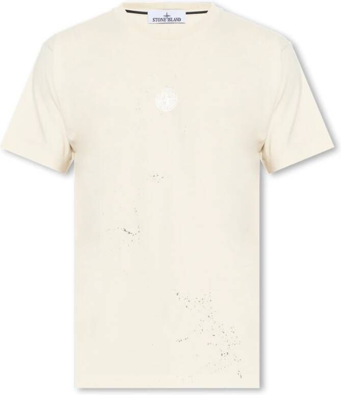 Stone Island T-Shirt Collectie: Stijlvolle Polos en Tees Beige Heren