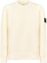 Stone Island Witte Ribgebreide Sweaters met Opstaande Naden White Heren - Thumbnail 2