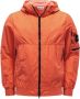 Stone Island Oranje Hooded Blouson met Watro Garment Dye Oranje Heren - Thumbnail 1