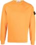 Stone Island Oranje Katoenen Trui met Iconisch Logo Oranje Heren - Thumbnail 1