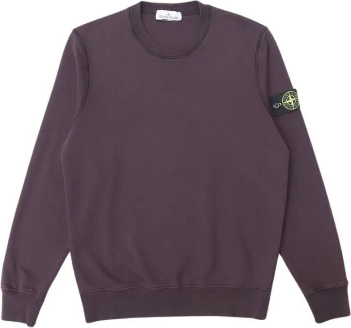 Stone Island Rose des Vents Crewneck Sweater Purple Heren