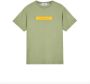 Stone Island Sage Green T-Shirt met Micro Graphics Two Print Groen Heren - Thumbnail 1