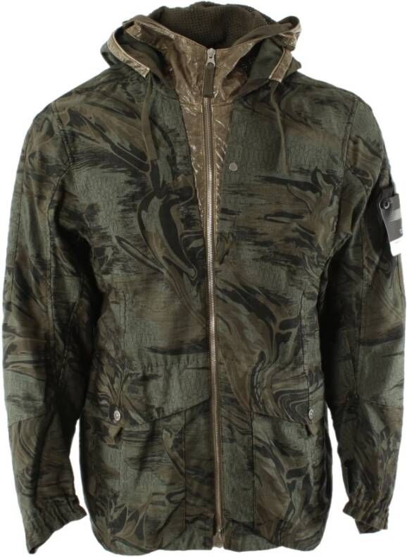Stone Island Shadow Project Groene Lichtgewicht Jas Groen Heren