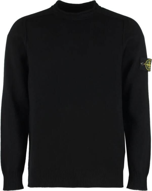 Stone Island Stijlvolle Gebreide Kleding Zwart Heren