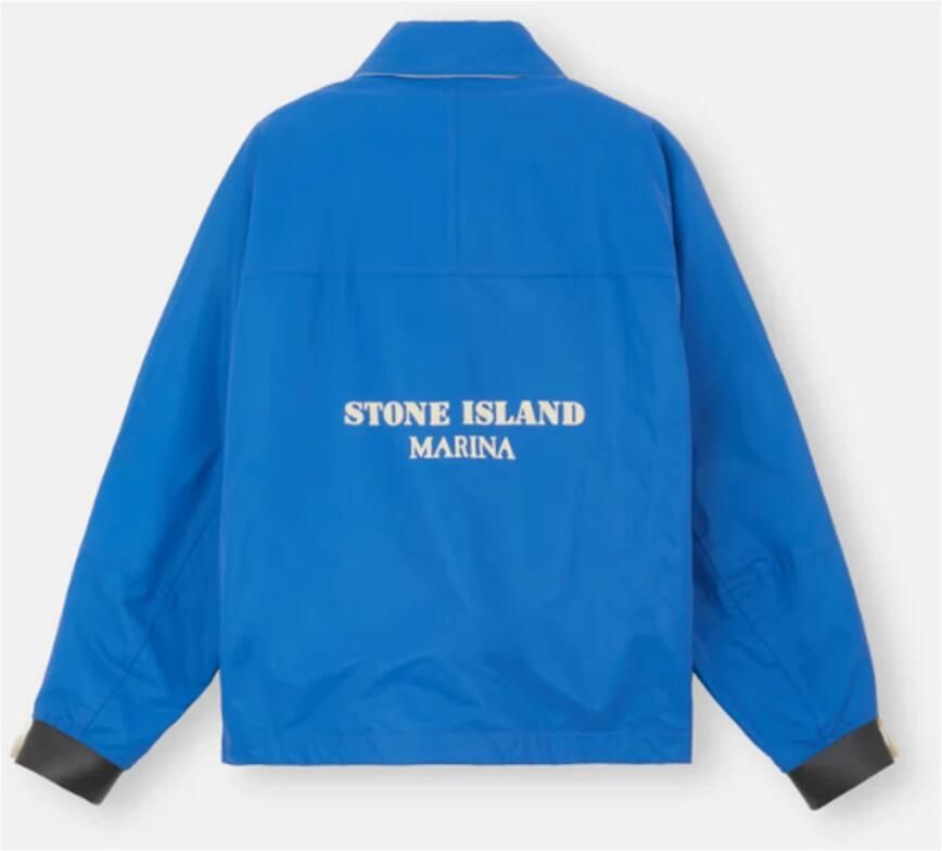 Stone Island Reflecterende windjack Marina Blauw Blue Heren - Foto 2