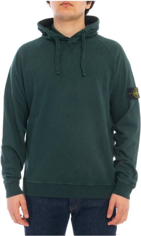 Stone Island Groene Katoenen Trui voor Heren Groen Heren