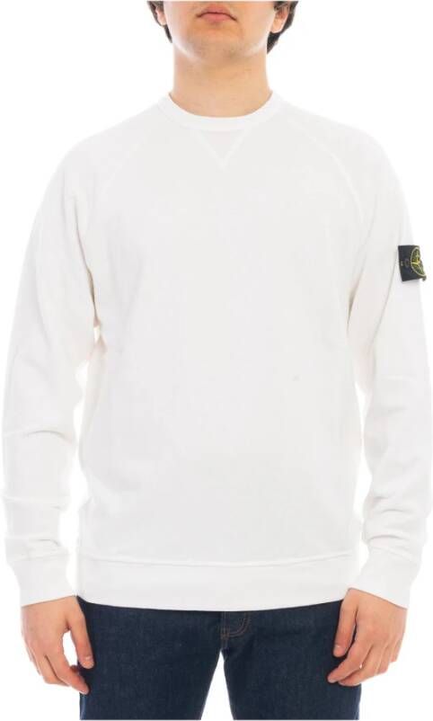 Stone Island Sweatshirts & Hoodies Wit Heren