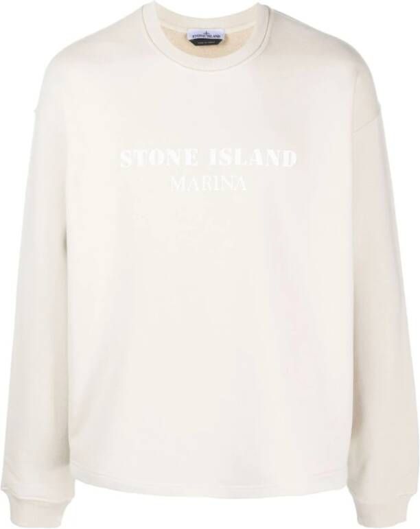 Stone Island Sweatshirts White Heren