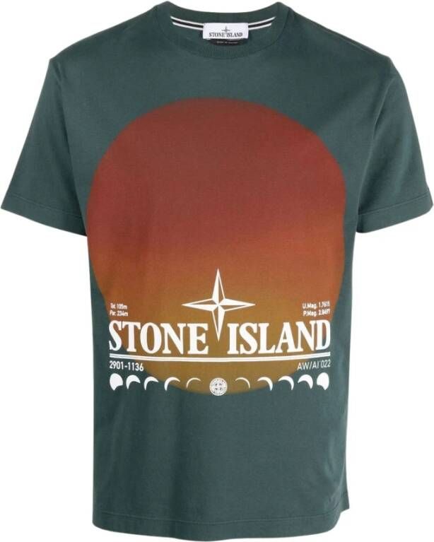 Stone Island T-shirt Groen Heren