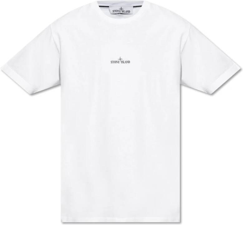 Stone Island Witte T-shirts en Polos Stijlvolle Collectie White Heren
