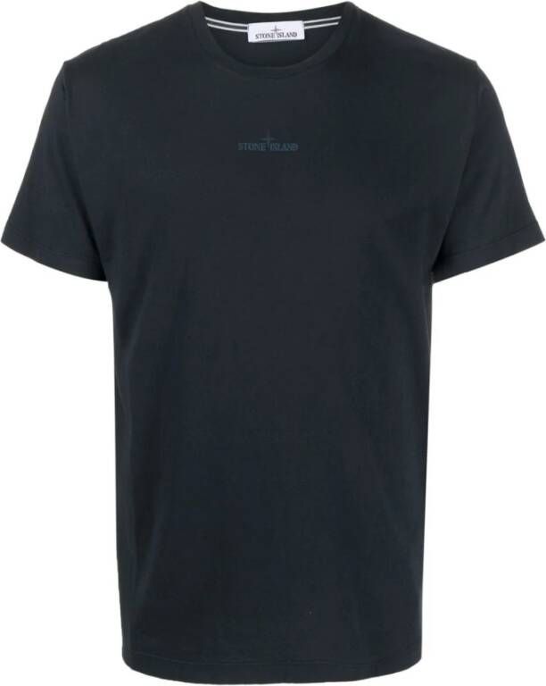 Stone Island T-Shirts Blauw Heren