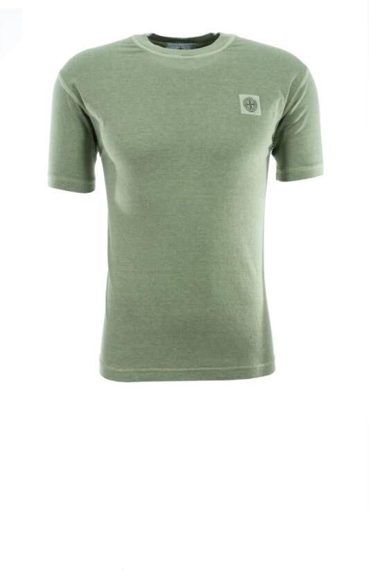 Stone Island T-Shirts Groen Heren