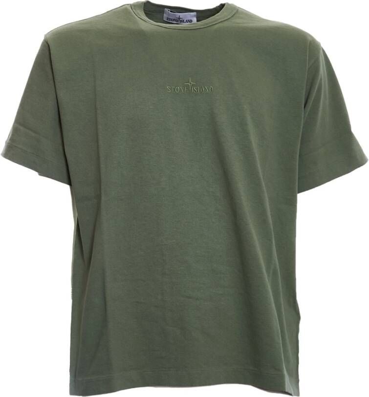 Stone Island T-Shirts Groen Heren