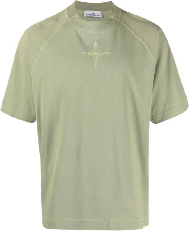 Stone Island T-Shirts Groen Heren