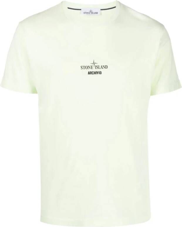 Stone Island T-Shirts Groen Heren