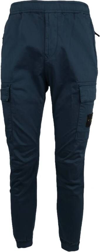 Stone Island Slim-fit Trousers Blauw Heren