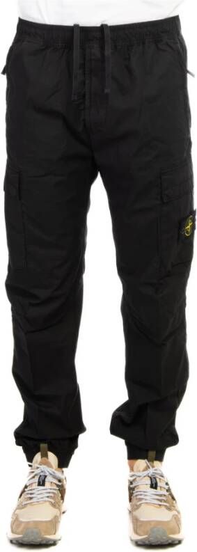 Stone Island Trousers Zwart Heren