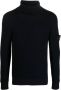 Stone Island Blauwe Ribgebreide Trui met Bandmotief Blauw Heren - Thumbnail 1
